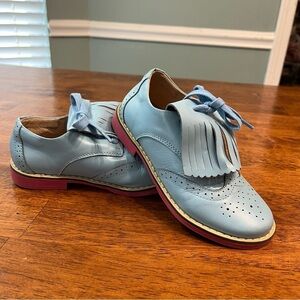 6th & Madison Girls dress shoes vintage look size 30 12/12.5